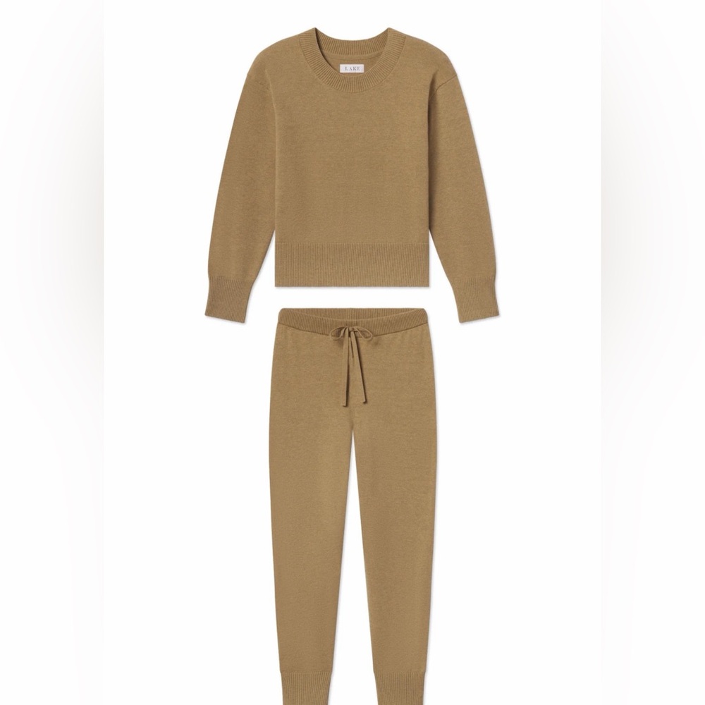 Never Worn Lake Tan Sweater and Pants Set
